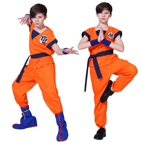 [Kids/Adults]Anime Dragon Ball Son Goku Cosplay Costume Full Set Unisex Halloween Cosplay Outfit