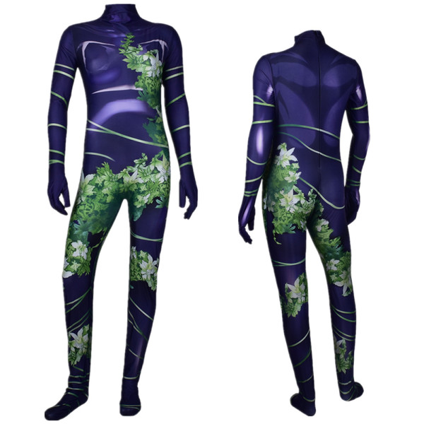 [Kids/Adults] Poison Ivy Costume Halloween Unisex Spandex Jumpsuit Costume