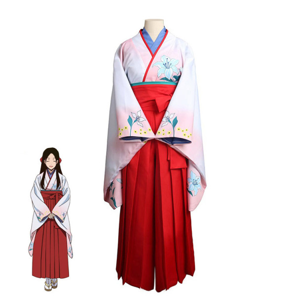 Anime Kakegurui Compulsive Gambler Yuriko Nishinotouin Kimono Costume Halloween Girls Women Cosplay Dress