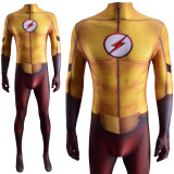 [Kids/Adults] Teen Titans Impulse Kid Flash Halloween Costume Zentai Spandex Jumpsuit Unisex