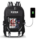 Anime Tokyo Ghoul Merch Stundents School Backpack Travel Backpack With USB Charging Interface