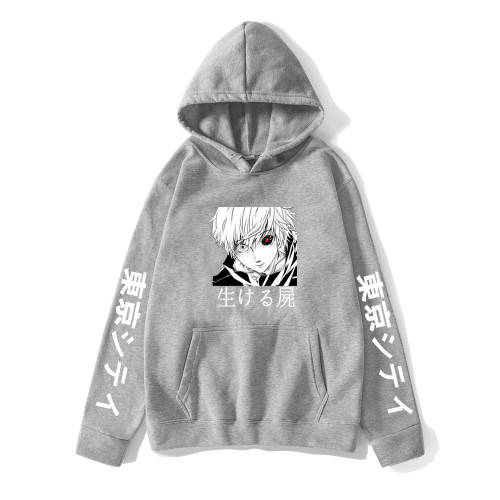 Anime Tokyo Ghoul Merch Youth Adults Hoodie Long Sleeve Casual Fleece Sweatshirt Trendt Outfit
