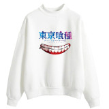 Anime Tokyo Ghoul Turtle Neck Sweatshirt Long Sleeve Unisex Pullover Streetwear Tops