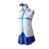 Anime Fairy Tail Lucy Heartfilia Costume Uniform Top and Skirt Halloween Female Costume