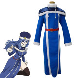 Anime Fairy Tail Juvia Lockser Cosplay Costume Full Set With Blue Wigs Halloween Party Costume Whole Set
