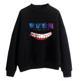 Anime Tokyo Ghoul Turtle Neck Sweatshirt Long Sleeve Unisex Pullover Streetwear Tops