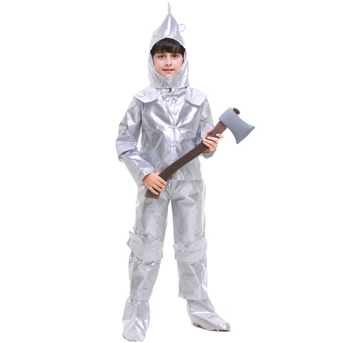 The Wizard of Oz The Tin Man Kids Costume Tin Woodsman Costume Children Girls Boys Cosplay Outfit