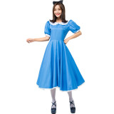 Alice in Wonderland Alice Costume Blue Maid Cosplay Costume For Women Girls