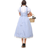 The Wizard of Oz Dorothy Gale Cosplay Costume Dress Halloween Cosplay Outfit