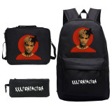 XXXtentacion Rrvenge Backpacks Set 3pcs Backpack With Lunch Box Bag and Pencil Bag Set For Students