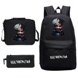 XXXtentacion Rrvenge Backpacks Set 3pcs Backpack With Lunch Box Bag and Pencil Bag Set For Students