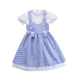 The Wizard of Oz Dorothy Gale Kids Costume Dress Girls Halloween Cosplay Dress