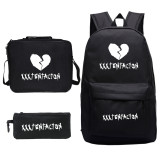 XXXtentacion Rrvenge Backpacks Set 3pcs Backpack With Lunch Box Bag and Pencil Bag Set For Students