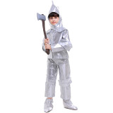The Wizard of Oz The Tin Man Kids Costume Tin Woodsman Costume Children Girls Boys Cosplay Outfit