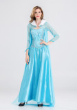 Alice In Wonderland Alice Princess Dresss With Cloak Women Halloween Cosplay Dress