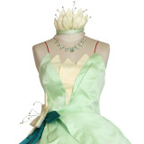 Princess Tiana Dress Cosplay Costume Carnival costume Halloween Party Women Cosplay Outfit