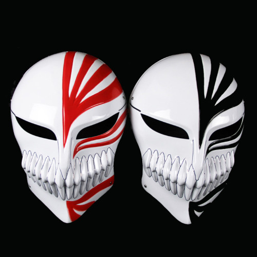 Anime Bleach Ichigo Kurosaki Cosplay Mask Red/Black Halloween Cosplay Accessories