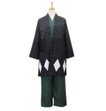 Anime Bleach Kisuke Urahara Costume Unisex Halloween Cosplay Costume Top Pants Cloak