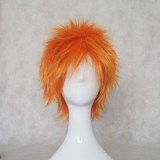 Anime Bleach Ichigo Kurosaki Cosplay Wigs Short Orange/White Wigs