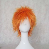Anime Bleach Kurosaki Ichigo Cosplay Wigs Short Orange Wigs
