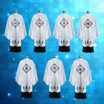 Anime Bleach Gotei 13 Squad Cosplay Cloak 1-13 Division Costume Cloak