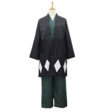 Anime Bleach Kisuke Urahara Cosplay Costume Full Set With Wigs Hat Shoes and Socks Halloween Whole Set Cosplay Outfit