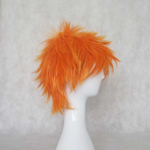 Anime Bleach Kurosaki Ichigo Cosplay Wigs Short Orange Wigs