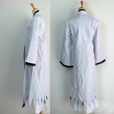 Anime Bleach Ichigo Kurosaki Costume Kimono Cloak Full Set Halloween Costume Black/White