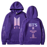 BTS Popular Autumn and Winter Fleece Inside Hooded Sweatshirt Unisex Hoodie