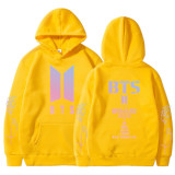 BTS Popular Autumn and Winter Fleece Inside Hooded Sweatshirt Unisex Hoodie