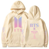 BTS Popular Autumn and Winter Fleece Inside Hooded Sweatshirt Unisex Hoodie