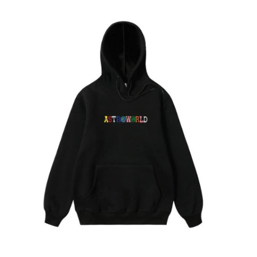 Travis Scott Astroword Embroidery Hoodie Unisex Long Sleeve Hip Hop Streetwear Outfit