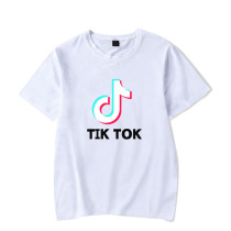 Tik Tok Unisex Short Sleeve T-shirt Casual Streetwear Tee Tops