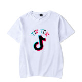 Tik Tok Unisex Short Sleeve T-shirt Casual Streetwear Tee Tops