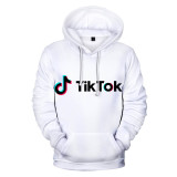Tik Tok 3-D Hoodie Unisex Streetwear Trendy Hooded Long Sleeve Swearshirt Tops
