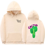 Travis Scott Astroword Hoodie Trendy Cactus Print Unisex Hoodie Long Sleeve Hooded Swearshirt