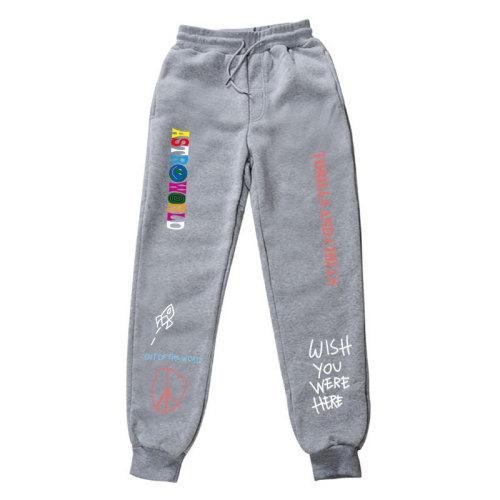 Travis Scott Astroword Trendy Casual Sweatpants Unisex Jogger Pants