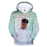 YoungBoy Never Broke Again Hoodie 3 D Print Trendy Hooded Sweatshirt Hip Hop Streetwear Pullover Tops