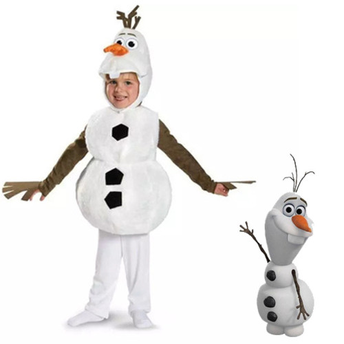 Christmas Olaf Costume Kids Girls Boys Christmas Cosplay Outfit Halloween Cosplay Costume