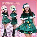 Christmas Women Christmas tree Costume Dress Xmas Cosplay Outfit