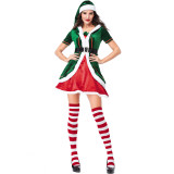 Christmas Women Elf Costume Dress Xmas Female Costume