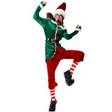 Christmas Women Elf Costume Full Set Xmas Cosplay Costume Outfit