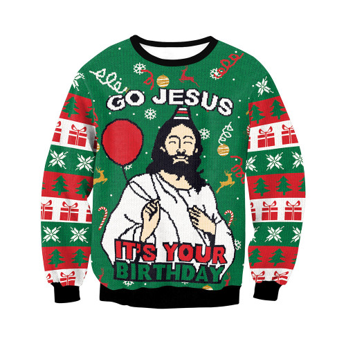 Christmas Funny Long Sleeve Shirt Go Jesus Its Your Birthday Funny Xmas Sweatshirt