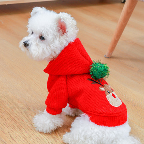 Christmas Dog Cat Costumes Autumn And Winter Warm Fashion Pet Costume