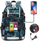 Chad Wild Clay Students Backpack Capacity Rucksack Travel Bag With USB Charging Port