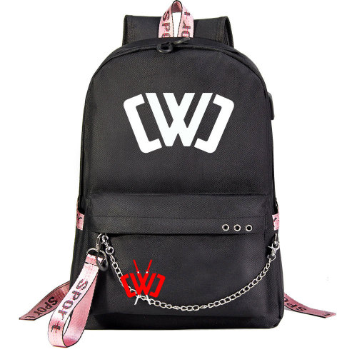Chad Wild Clay Fashion Backpack School Book Bag With USB Charging Port