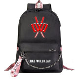 Chad Wild Clay Fashion Backpack School Book Bag With USB Charging Port