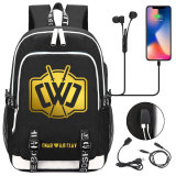 Chad Wild Clay Fashion Students Backpack Big Capacity Rucksack Travel Bag With USB Charging Port