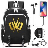 Chad Wild Clay Fashion Students Backpack Big Capacity Rucksack Travel Bag With USB Charging Port