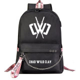 Chad Wild Clay Fashion Backpack School Book Bag With USB Charging Port